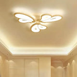 Lustra Led Cu Telecomanda Blossom, 3 Petale, Lumina Rece/Calda/Neutra, Dimabila - vivimall.ro