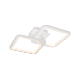 Lustra Led Cu Telecomanda Zoe, 2 Patrate, Lumina Rece/Calda/Neutra, Dimabila - vivimall.ro