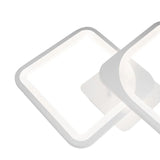 Lustra Led Cu Telecomanda Zoe, 2 Patrate, Lumina Rece/Calda/Neutra, Dimabila - vivimall.ro