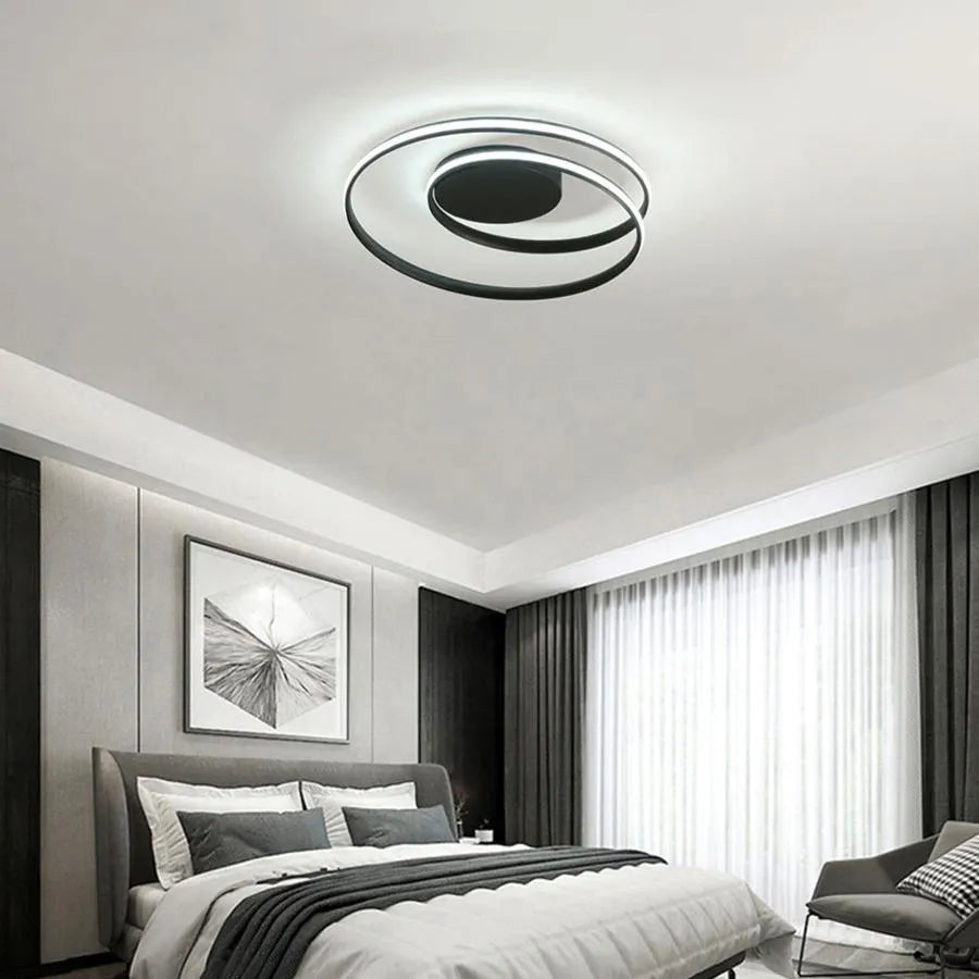 Lustra Led Cu Telecomanda Vector Arcadia, Lumina Rece/Calda/Neutra, Dimabila - vivimall.ro
