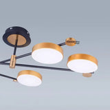 Lustra Led Cu Telecomanda Grupces, 6 Elemente, Lumina Rece/Calda/Neutra, Dimabila - vivimall.ro