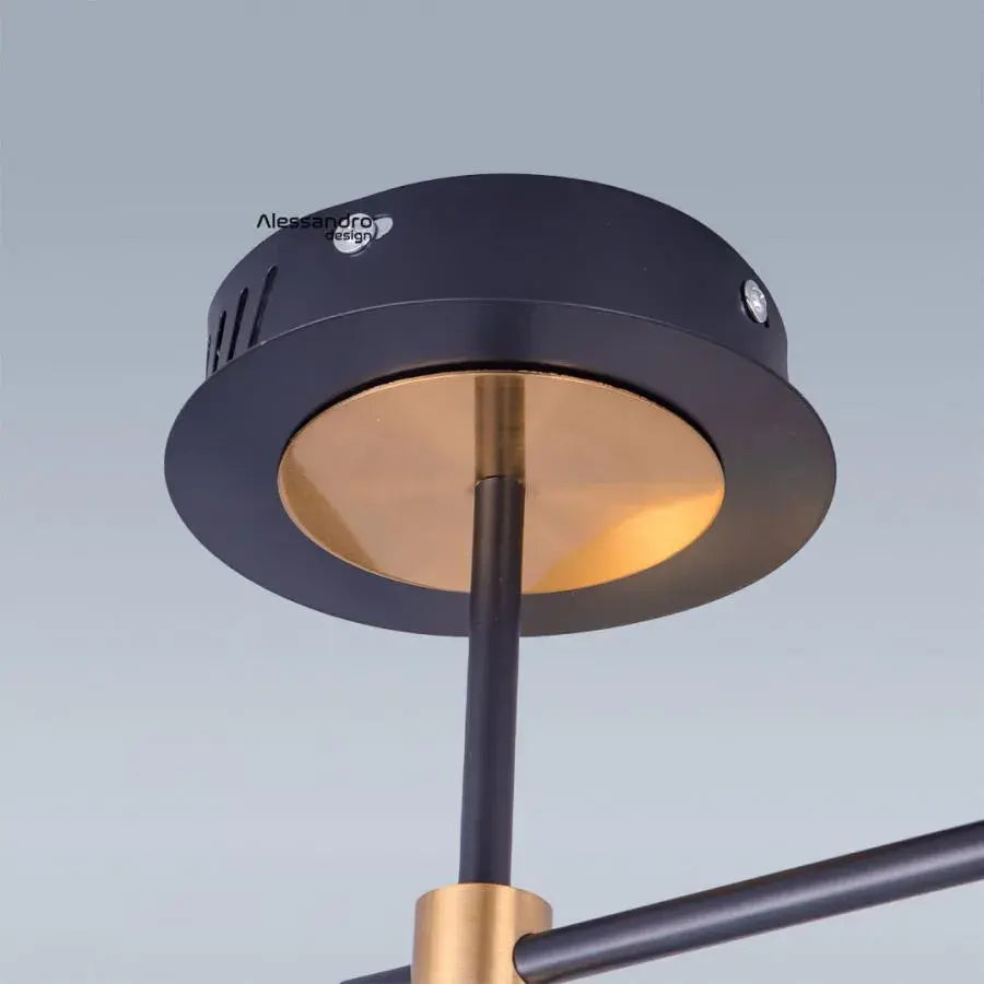 Lustra Led Cu Telecomanda Grupces, 6 Elemente, Lumina Rece/Calda/Neutra, Dimabila - vivimall.ro