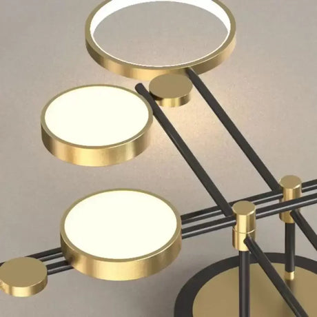Lustra Led Cu Telecomanda Grupces, 8 Elemente, Lumina Rece/Calda/Neutra, Dimabila - vivimall.ro