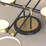 Lustra Led Cu Telecomanda Grupces, 8 Elemente, Lumina Rece/Calda/Neutra, Dimabila - vivimall.ro