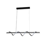 Lustra Led Suspendata Cu Telecomanda Jeremy, Liniara, Lumina Rece/Calda/Neutra, Dimabila - vivimall.ro