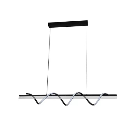 Lustra Led Suspendata Cu Telecomanda Jeremy, Liniara, Lumina Rece/Calda/Neutra, Dimabila - vivimall.ro