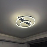 Lustra Led Cu Telecomanda June, 2 Cercuri, Lumina Rece/Calda/Neutra, Dimabila - vivimall.ro