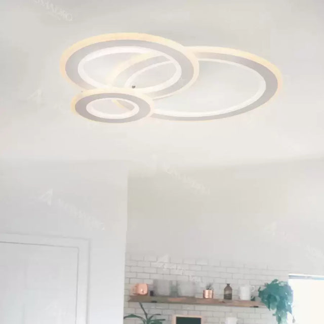 Lustră LED Kylie 3 Cercuri | KylieLED - vivimall.ro