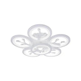Lustra Led Cu Telecomanda Si Cristal Daisy, 6 Elemente, Lumina Rece/Calda/Neutra, Dimabila - vivimall.ro