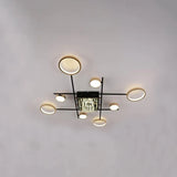 Lustra Led Cu Telecomanda Si Cristal Misel , 9 Elemente, Lumina Rece/Calda/Neutra, Dimabila - vivimall.ro