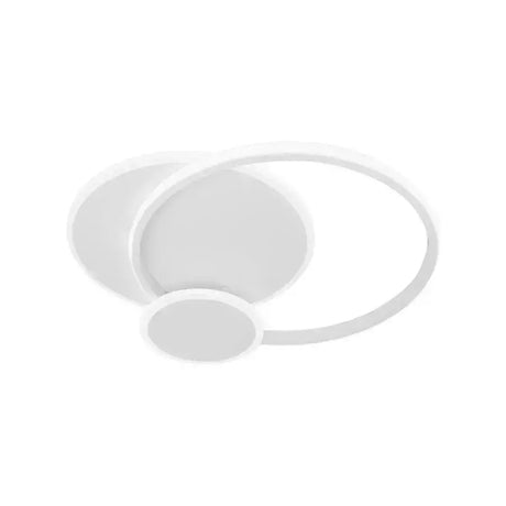 Lustra Led Cu Telecomanda Silvian, 3 Cercuri, Lumina Rece/Calda/Neutra, Dimabila - vivimall.ro