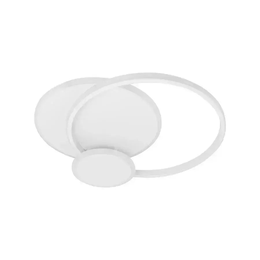 Lustra Led Cu Telecomanda Silvian, 3 Cercuri, Lumina Rece/Calda/Neutra, Dimabila - vivimall.ro