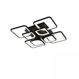 Lustra Led Cu Telecomanda Zoe, 8 Patrate, Lumina Rece/Calda/Neutra, Dimabila - vivimall.ro