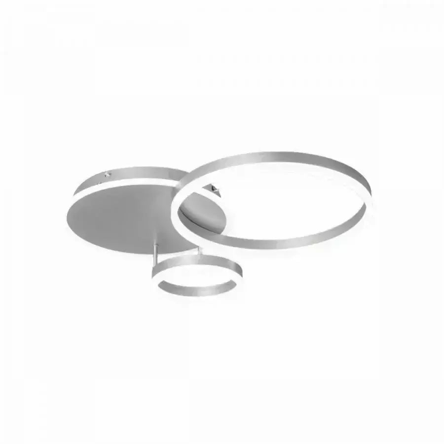 Lustra Led Cu Telecomanda Theodora, 2 Cercuri, Lumina Rece/Calda/Neutra, Dimabila - vivimall.ro