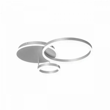 Lustra Led Cu Telecomanda Theodora, 2 Cercuri, Lumina Rece/Calda/Neutra, Dimabila - vivimall.ro