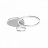 Lustra Led Cu Telecomanda Theodora, 2 Cercuri, Lumina Rece/Calda/Neutra, Dimabila - vivimall.ro