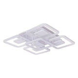 Lustra Led Cu Telecomanda Felix, 5 Patrate, Lumina Rece/Calda/Neutra, Dimabila - vivimall.ro