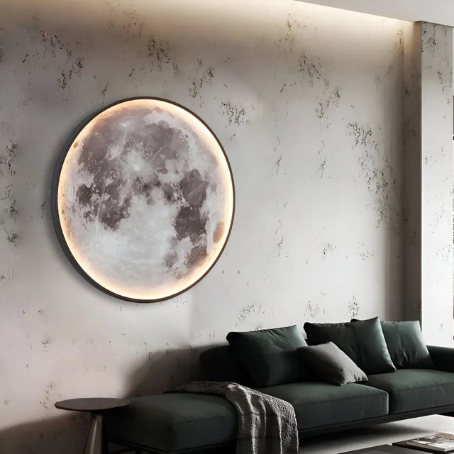 Aplica Led Decorativa Luna Diametru 50Cm 3000/4000/6000K - vivimall.ro