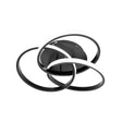 Lustra Led Cu Telecomanda Vector Vortex, 3 Elemente, Lumina Rece/Calda/Neutra, Dimabila - vivimall.ro