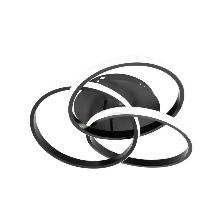 Lustra Led Cu Telecomanda Vector Vortex, 3 Elemente, Lumina Rece/Calda/Neutra, Dimabila - vivimall.ro