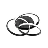 Lustra Led Cu Telecomanda Vector Vortex, 3 Elemente, Lumina Rece/Calda/Neutra, Dimabila - vivimall.ro