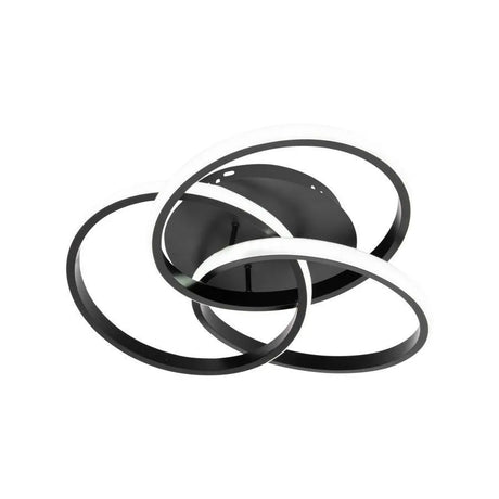 Lustra Led Cu Telecomanda Vector Vortex, 3 Elemente, Lumina Rece/Calda/Neutra, Dimabila - vivimall.ro