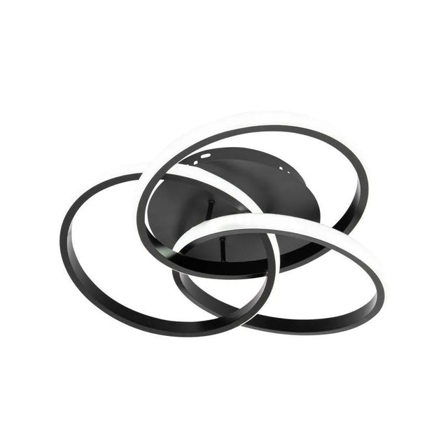Lustra Led Cu Telecomanda Vector Vortex, 3 Elemente, Lumina Rece/Calda/Neutra, Dimabila - vivimall.ro