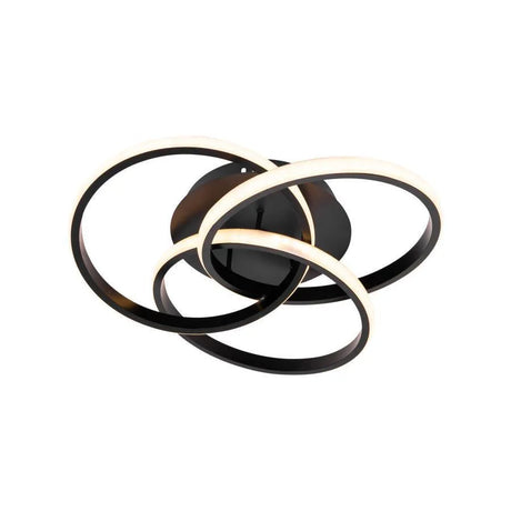 Lustra Led Cu Telecomanda Vector Vortex, 3 Elemente, Lumina Rece/Calda/Neutra, Dimabila - vivimall.ro