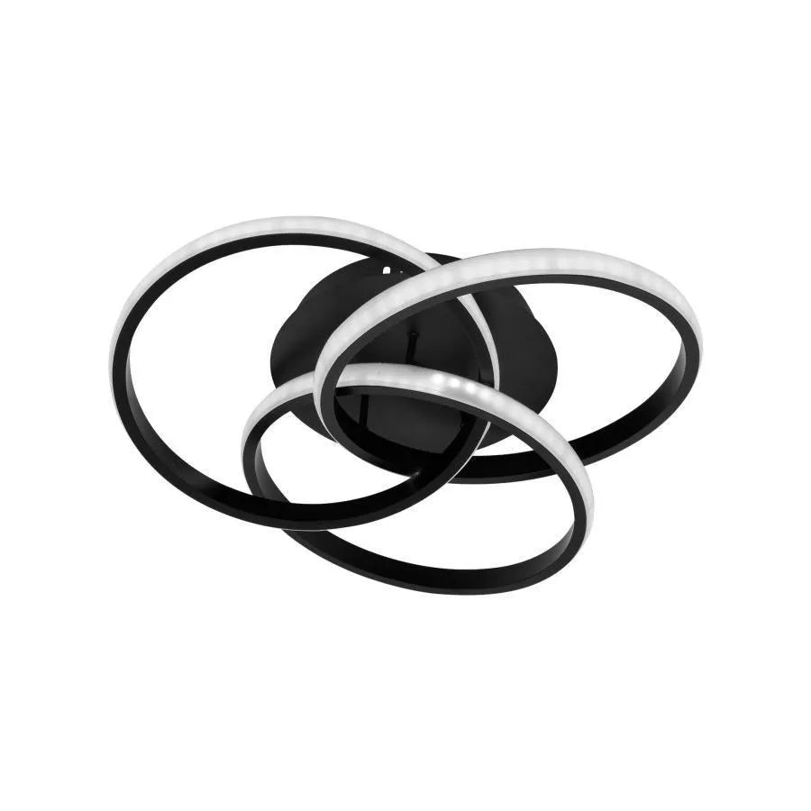 Lustra Led Cu Telecomanda Vector Vortex, 3 Elemente, Lumina Rece/Calda/Neutra, Dimabila - vivimall.ro