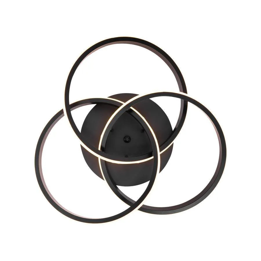 Lustra Led Cu Telecomanda Vector Vortex, 3 Elemente, Lumina Rece/Calda/Neutra, Dimabila - vivimall.ro