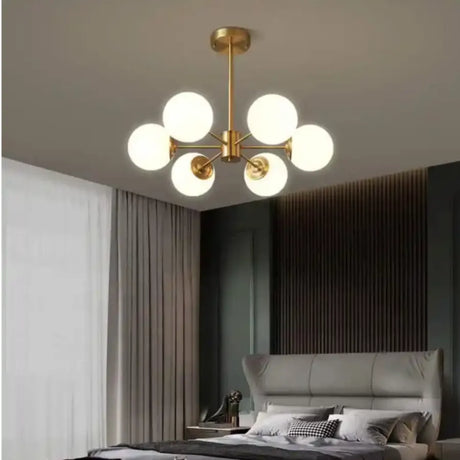 Lustra Loft Manor, 6X E27, Alb - vivimall.ro