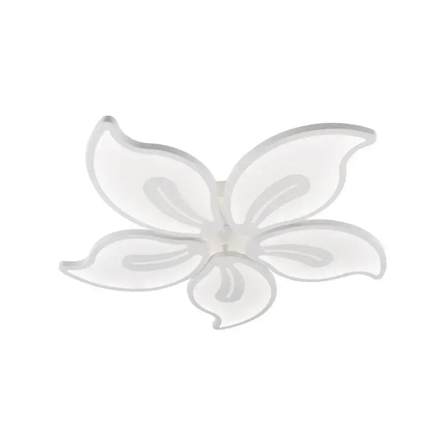 Lustra Led Cu Telecomanda Jasmine, 5 Petale, Lumina Rece/Calda/Neutra, Dimabila - vivimall.ro