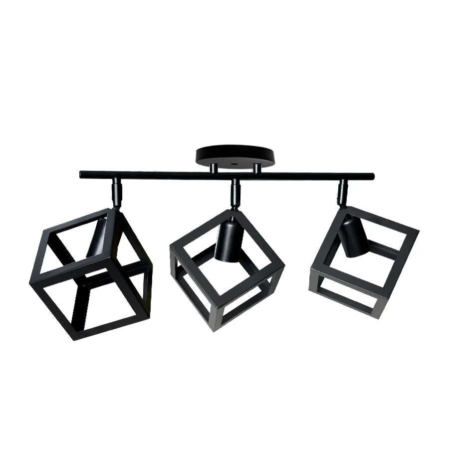 Lustra Forma Cub -Struktur Trio, 3Xe27 - vivimall.ro