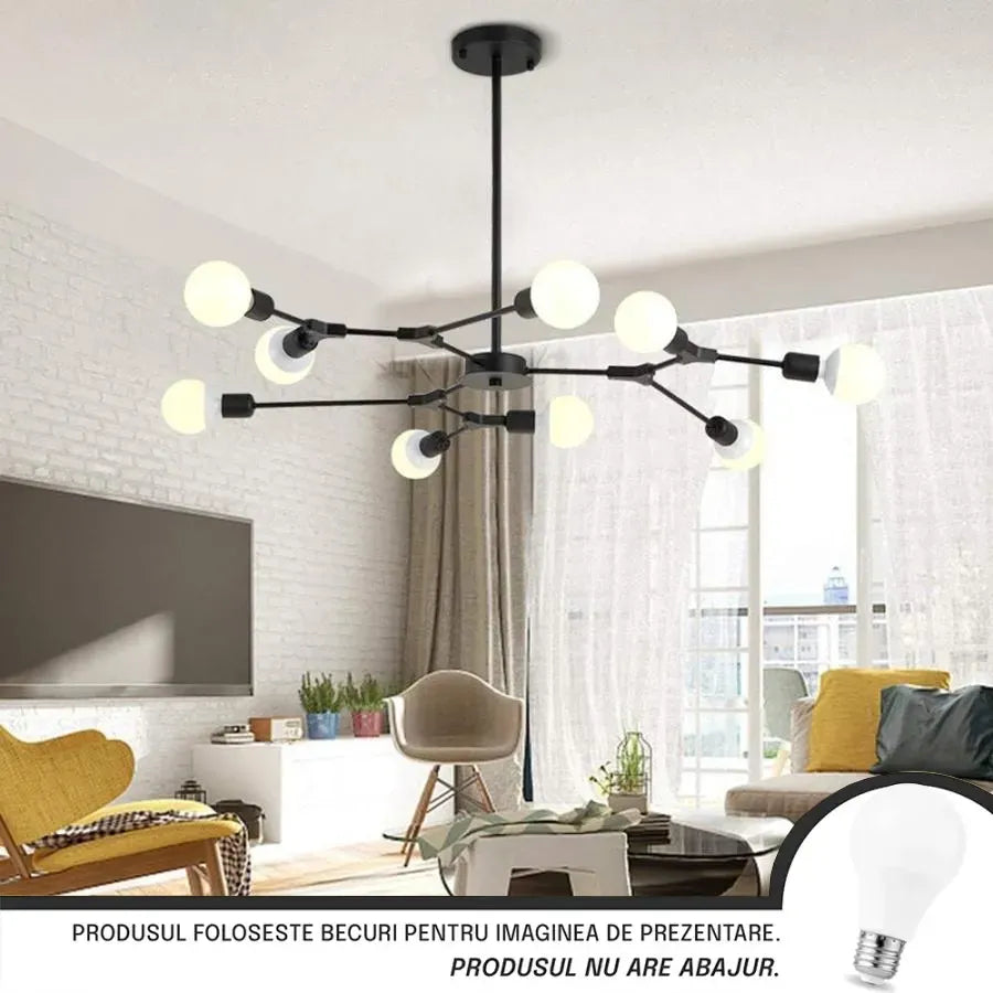 Lustra Architek Nona, 9X E27 - vivimall.ro