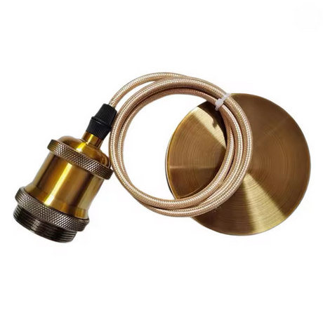 Lustra Antichizata, 1*E27, Metal - vivimall.ro