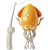 Caracatita Dansatoare, Flippy, +3 Ani, 3 Moduri, din ABS, Incarcare USB, cu Undita Inclusa, 12.6 x 7.6 x 20.7 cm, Galben - vivimall.ro