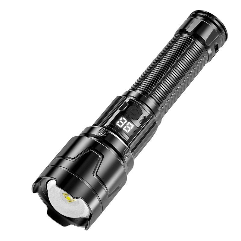 Lanternă Vivimall P50 cu zoom telescopic, afișaj digital și ieșire magnetică  Model 117 - vivimall.ro