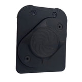 Suport magnetic scule Flippy cu clips metalic pentru curea, vedere frontală, culoare neagră
