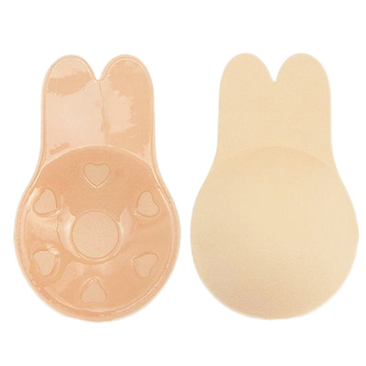 Sutien Invizibil cu Silicon Autoadeziv, Vivimall, Efect de Push-Up, Fara Bretele, Reutilizabil, Liftup, Marime Universala, 10.5 cm, Bej - vivimall.ro