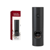 Rasnita Electrica pentru Cafea si Condimente, Vivimall, Cutit de Macinare din Otel Inoxidabil, Incarcare cu Baterii, Optiuni Diferite de Macinare, Usor de Manevrat, 18x5.5cm, Negru - vivimall.ro