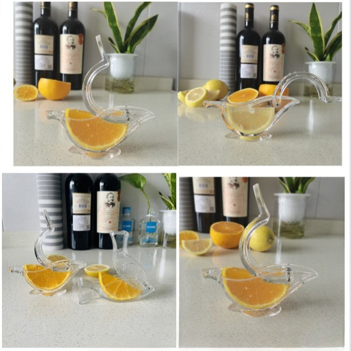 Storcator De Citrice Manual, Rezistente, Usor De Folosit Si Depozitat, Durabil, Calitativ, 12X5Cm, Model Pasare, Transparent - vivimall.ro