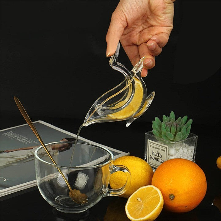 Storcator De Citrice Manual, Rezistente, Usor De Folosit Si Depozitat, Durabil, Calitativ, 12X5Cm, Model Pasare, Transparent - vivimall.ro