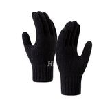 Manusi De Barbat, Functie Touchscreen (Ecran Tactil), Material Acril Tricotat, Manseta Elastica, Interior Catifelat, Marime Universala - vivimall.ro