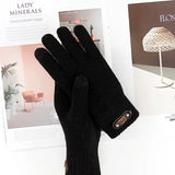 Manusi De Barbat, Functie Touchscreen (Ecran Tactil), Material Acril, Manseta Elastica, Interior Catifelat, Marime Universala - vivimall.ro
