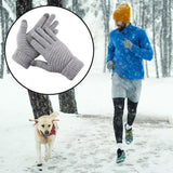 Manusi de Dama, Flippy, Functie Touchscreen (ecran tactil), Material Acril Tricotat, Manseta Elastica, Interior Catifelat, Marime Universala, Gri - vivimall.ro