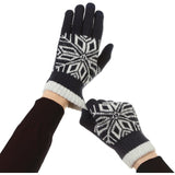 Manusi De Barbat, Functie Touchscreen (Ecran Tactil), Material Acril Tricotat, Manseta Elastica, Interior Catifelat, Marime Universala, Marin - vivimall.ro