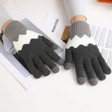 Manusi De Dama, Functie Touchscreen (Ecran Tactil), Material Acril Tricotat, Manseta Elastica, Interior Catifelat, Marime Universala, /Alb - vivimall.ro