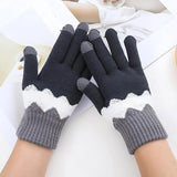 Manusi De Dama, Functie Touchscreen (Ecran Tactil), Material Acril Tricotat, Manseta Elastica, Interior Catifelat, Marime Universala, /Alb - vivimall.ro