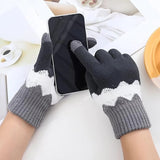Manusi De Dama, Functie Touchscreen (Ecran Tactil), Material Acril Tricotat, Manseta Elastica, Interior Catifelat, Marime Universala, /Alb - vivimall.ro