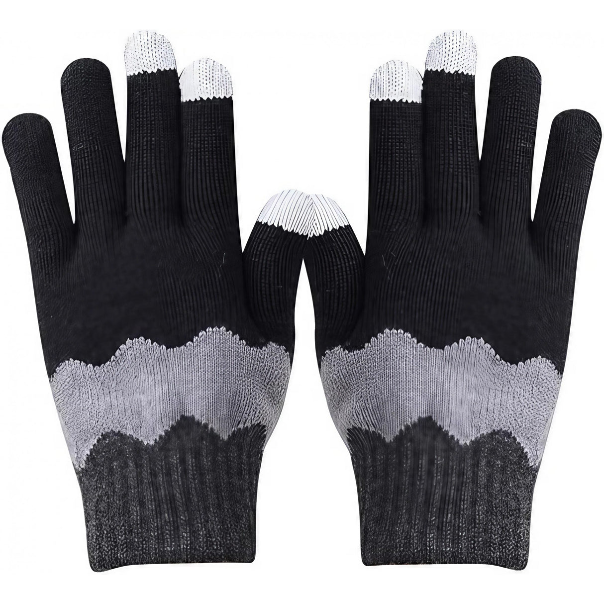 Manusi De Dama, Functie Touchscreen (Ecran Tactil), Material Acril Tricotat, Manseta Elastica, Interior Catifelat, Marime Universala, /Gri - vivimall.ro